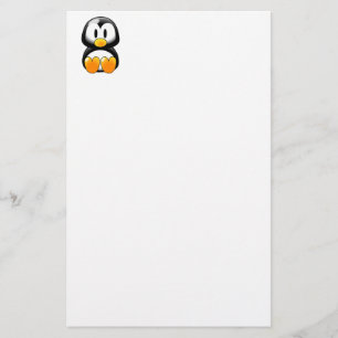 Papeterie Pingouin mignon de bébé - Customizeable