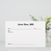 Plaque de prescription de plaisanterie