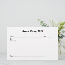 Plaque de prescription de plaisanterie
