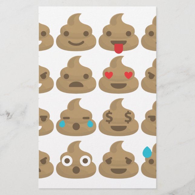 Papeterie poop emojis (Devant)