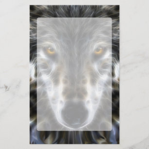 Papeterie Portrait graphique inspirant de loup