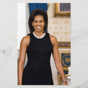 Papeterie Portrait officiel de première Madame Michelle