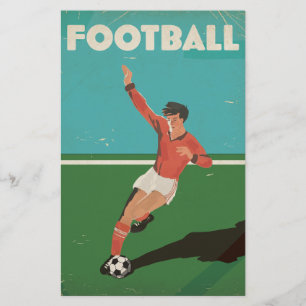 Papeterie Poster de football vintage