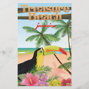 Papeterie Poster de voyage de Treasure Beach Jamaïque