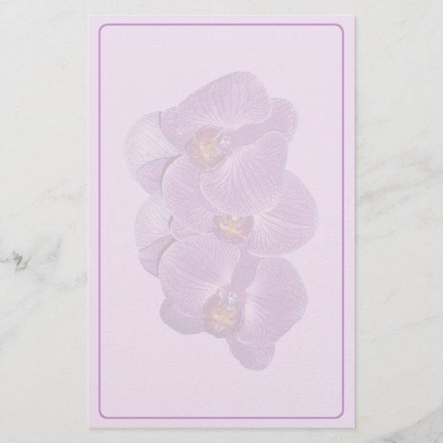 Papeterie pourpre vive d'orchidée (Devant)
