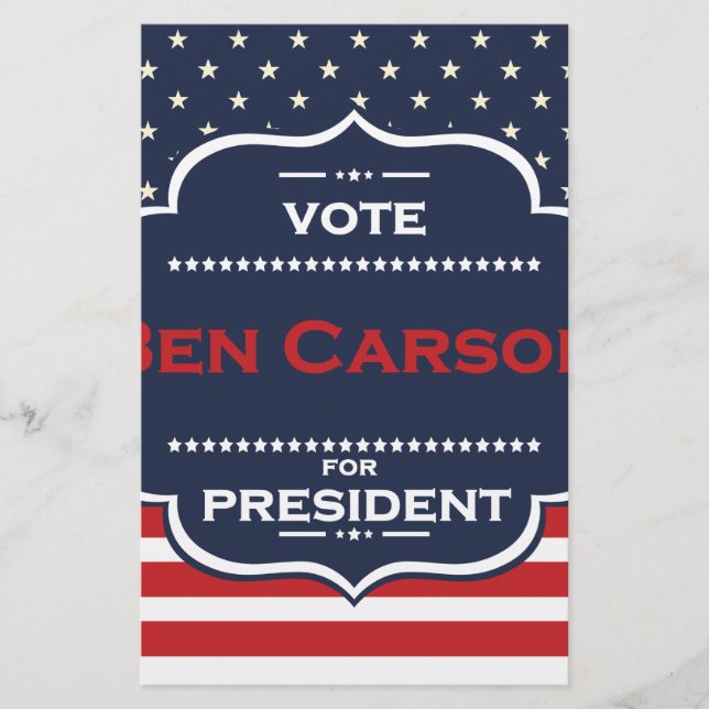 Papeterie président ben carson (Devant)