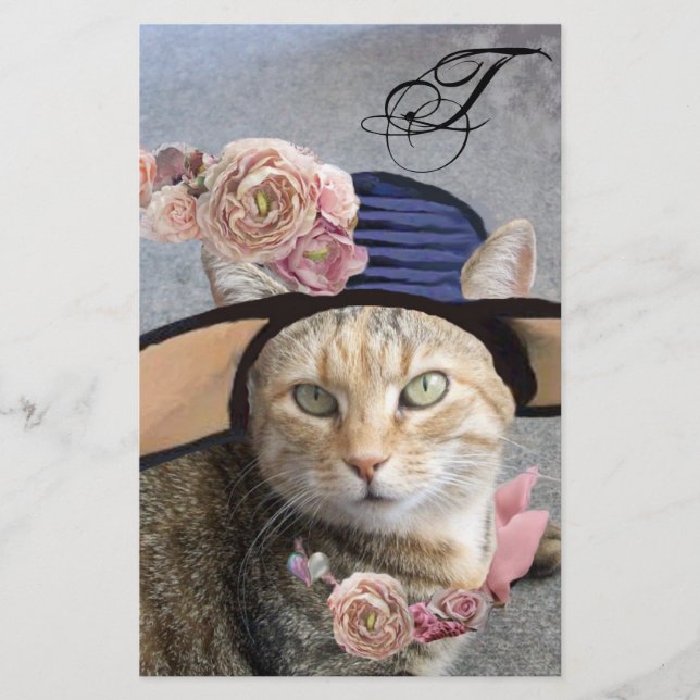 PAPETERIE PRINCESS TATUS /ELEGANT CAT, GRAND DIVA CASQUETTE  (Devant)