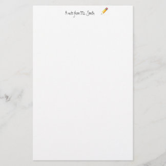 Papeterie professeur stationnaire