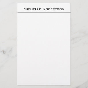 Papeterie Professional Minimalist Plain Simple Modern Name
