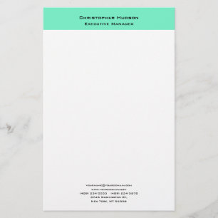 Papeterie Professionnel Moderne Minimaliste Simple Clair