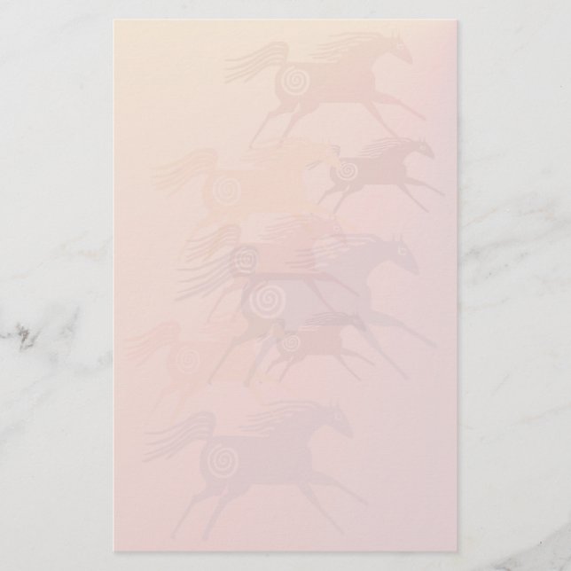 Papeterie Quatre chevaux antiques stationnaires (Devant)