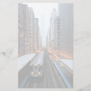 Papeterie Rail élevé Chicago du centre au-dessus de Wabash