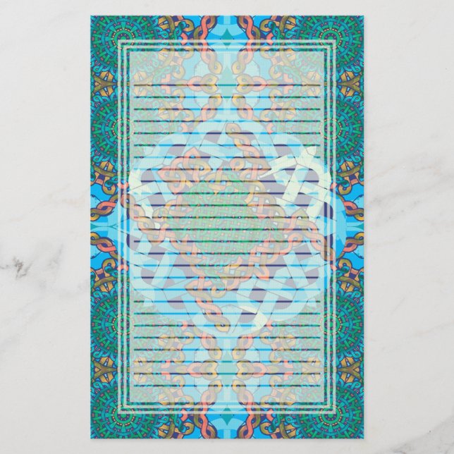 Papeterie rayée par tortue celtique (Devant)