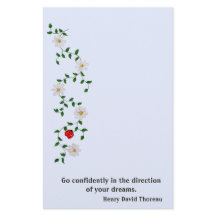 Red Ladybug, White Daisies, Encouragement