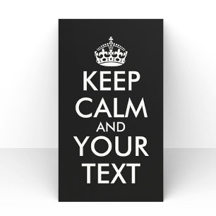 Papeterie Restez calme et continuez - Créez votre propre