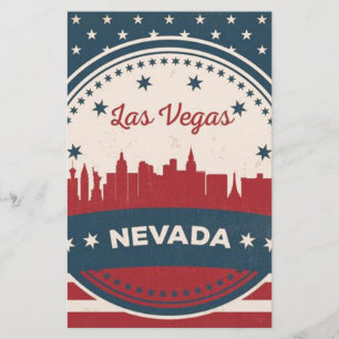 Papeterie Retro Las Vegas Skyline