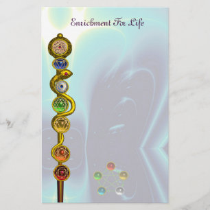 PAPETERIE RODE D'ASCLEPIUS 7 CHAKRAS, YOGA, ÉNERGIE SPIRITUE