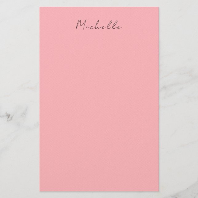 Papeterie Rose Clair Professionnel Écriture Manuscrite Class (Devant)