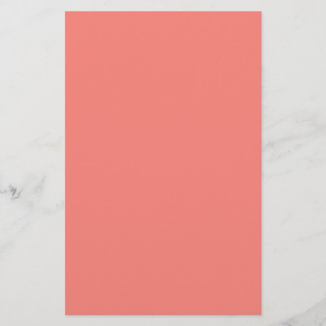 Papeterie Rose Corail Uni (Devant)