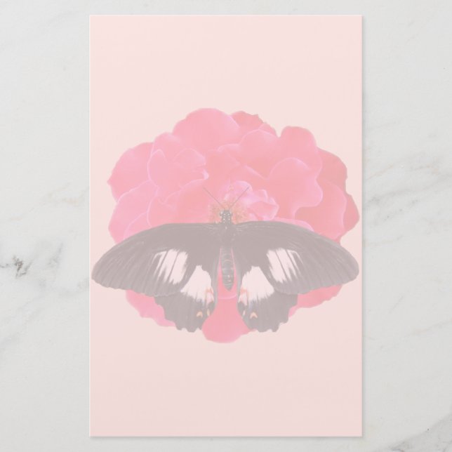 Papeterie Rose et Swallowtail (Devant)