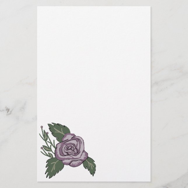 Papeterie Rose Mauve (Devant)