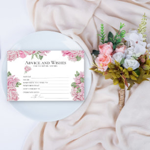 Papeterie Roses - Conseils et Vœux pour une Baby Shower de M