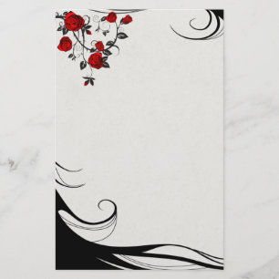 Papeterie Roses rouges