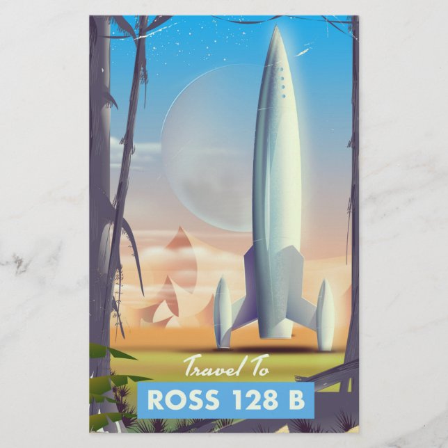 Papeterie Ross 128 B Affiche de science-fiction (Devant)