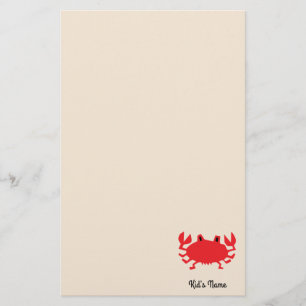 Papeterie Rouge de crabe de mer