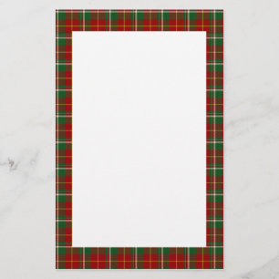 Papeterie rouge de vacances de plaid de KRW