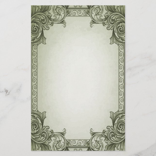 Papeterie Rouleaux feuille - vert (Devant)