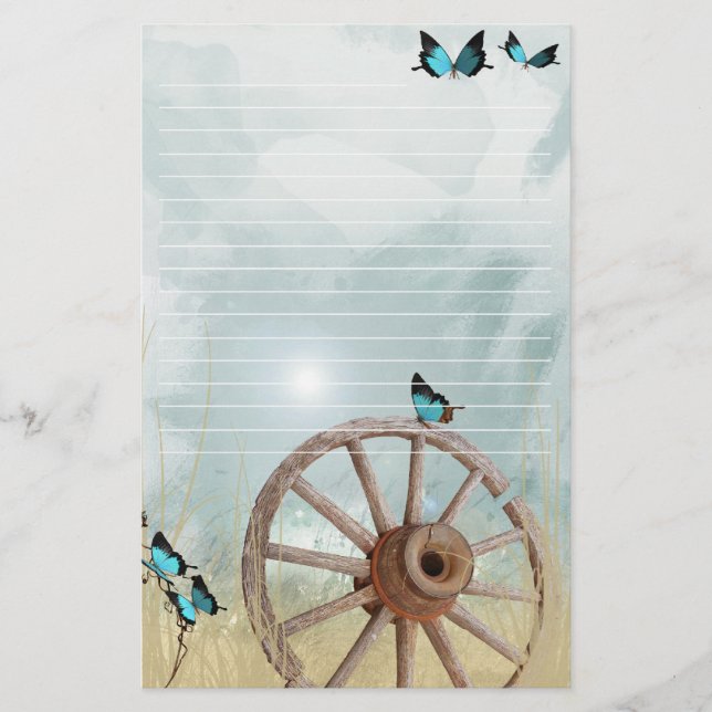 Papeterie rustique romantique (Devant)