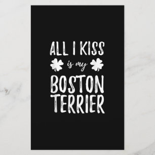 Papeterie Saint Patrick Boston Terrier Dog Maman Funny Irish