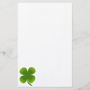 Papeterie Saint Patrick Jour Samrock 4 feuilles de trèfle
