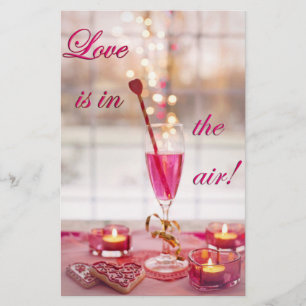 Papeterie Saint Valentin Mariage Love Champagne
