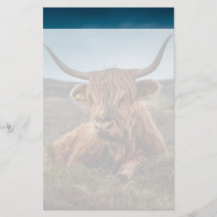 Papeterie Scottish Highland Cow Longhorn Bull Rancher
