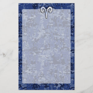 Papeterie Signe Aries Zodiac sur la déco photo numérique ble