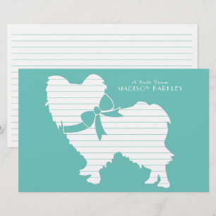 Papeterie Silhouette Chien Chien Papillon