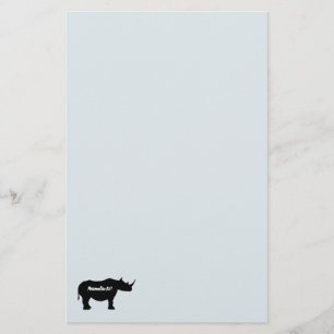 Papeterie Silhouette Rhinoceros
