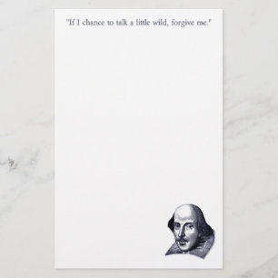 Papeterie simple de Shakespeare