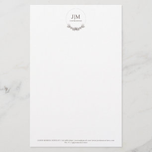 Papeterie Simple moderne Monogram Jeweler Carré Business Car