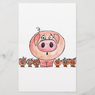 Papeterie Six petits porcs