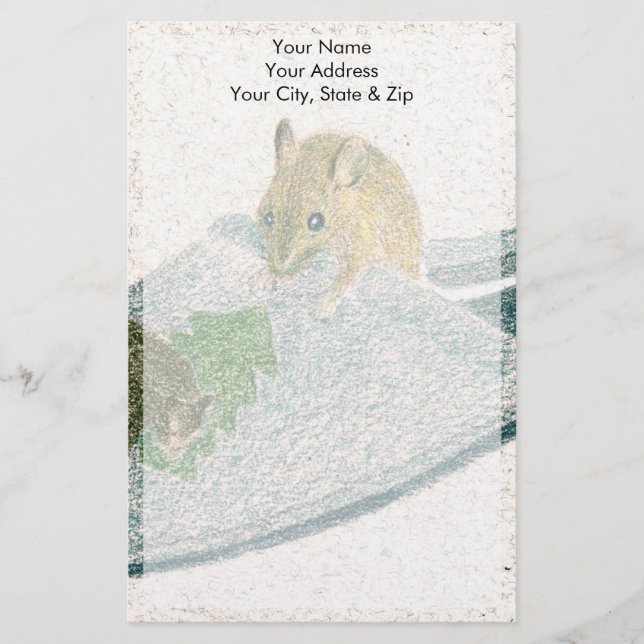 Papeterie Slipper de souris (Devant)