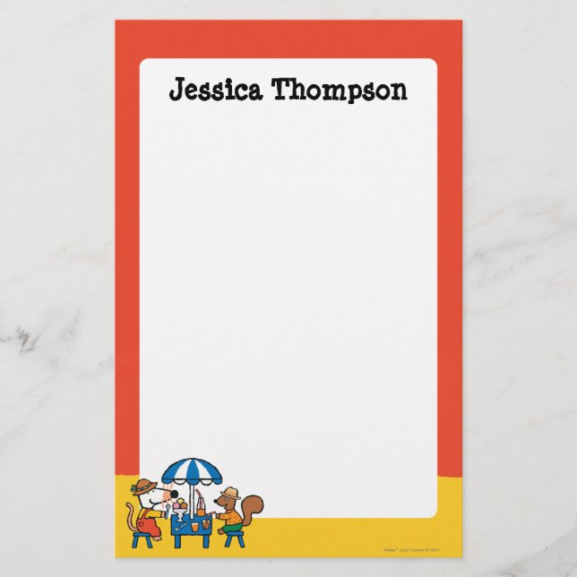 Papeterie Snacktime de Maisy et Cyril à la plage (Devant)