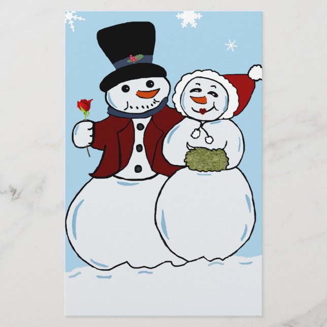Papeterie Snowcouple (Devant)
