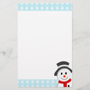 Papeterie Snowman et Snowflakes