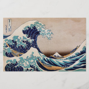Papeterie Sous la Grande Vague au large de Kanagawa
