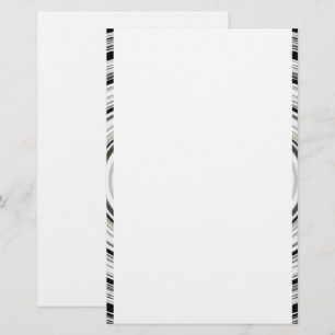 Papeterie Spirale Noire Et Blanche