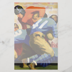 Papeterie Sports Vintages, footballeurs en jeu