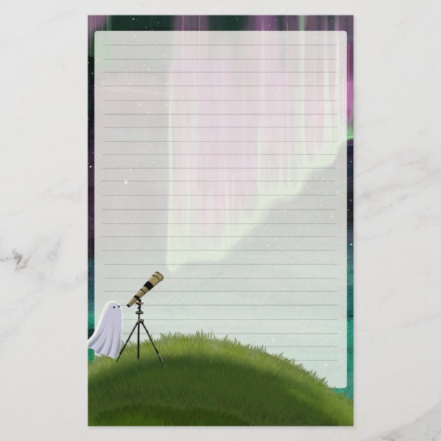 Papeterie Stargazer - Cute Ghost Letter Writing (Devant)